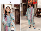 Deepsy jade Bliss Lawn Vol 5 Chiffon Dupatta Cotton Patch Embroidered Salwar Kameez