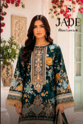 Deepsy Jade Bliss Lawn Vol 6 Chiffon Dupatta Cotton Patch Embroidered Salwar Kameez