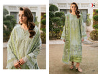 Deepsy Jade Elara Chiffon Dupatta Cotton Embroidered Salwar Kameez