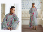 Deepsy Jade Flora Premium Chiffon Dupatta Self Embroidered Salwar Kameez