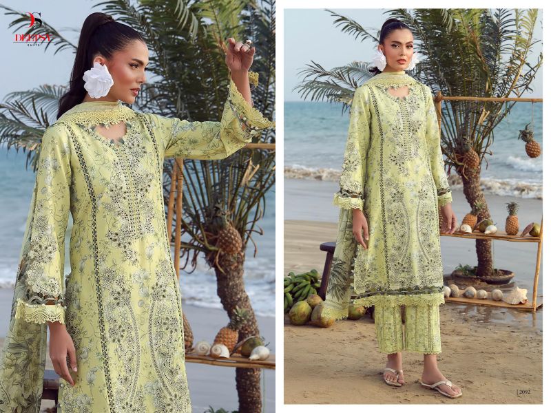 Deepsy Jade Flora Vol 2 Cotton Dupatta Cotton Pakistani Salwar Kameez