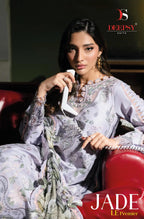 Deepsy Jade Le Premier Chiffon Dupatta Cotton Embroidered Salwar Kameez