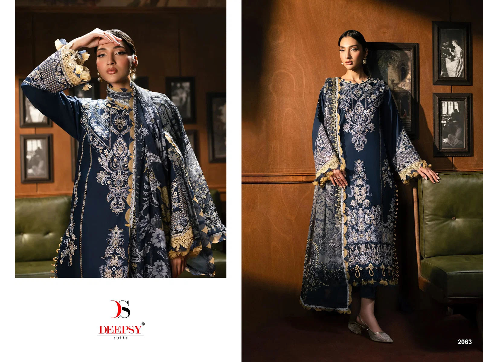 Deepsy Jade Le Premier Vol 2 Cotton Dupatta Cotton Self Embroidered Salwar Kameez