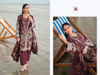 Deepsy Jade Needle Wonder Vol 5 Chiffon Dupatta Cotton Embroidered Salwar Kameez