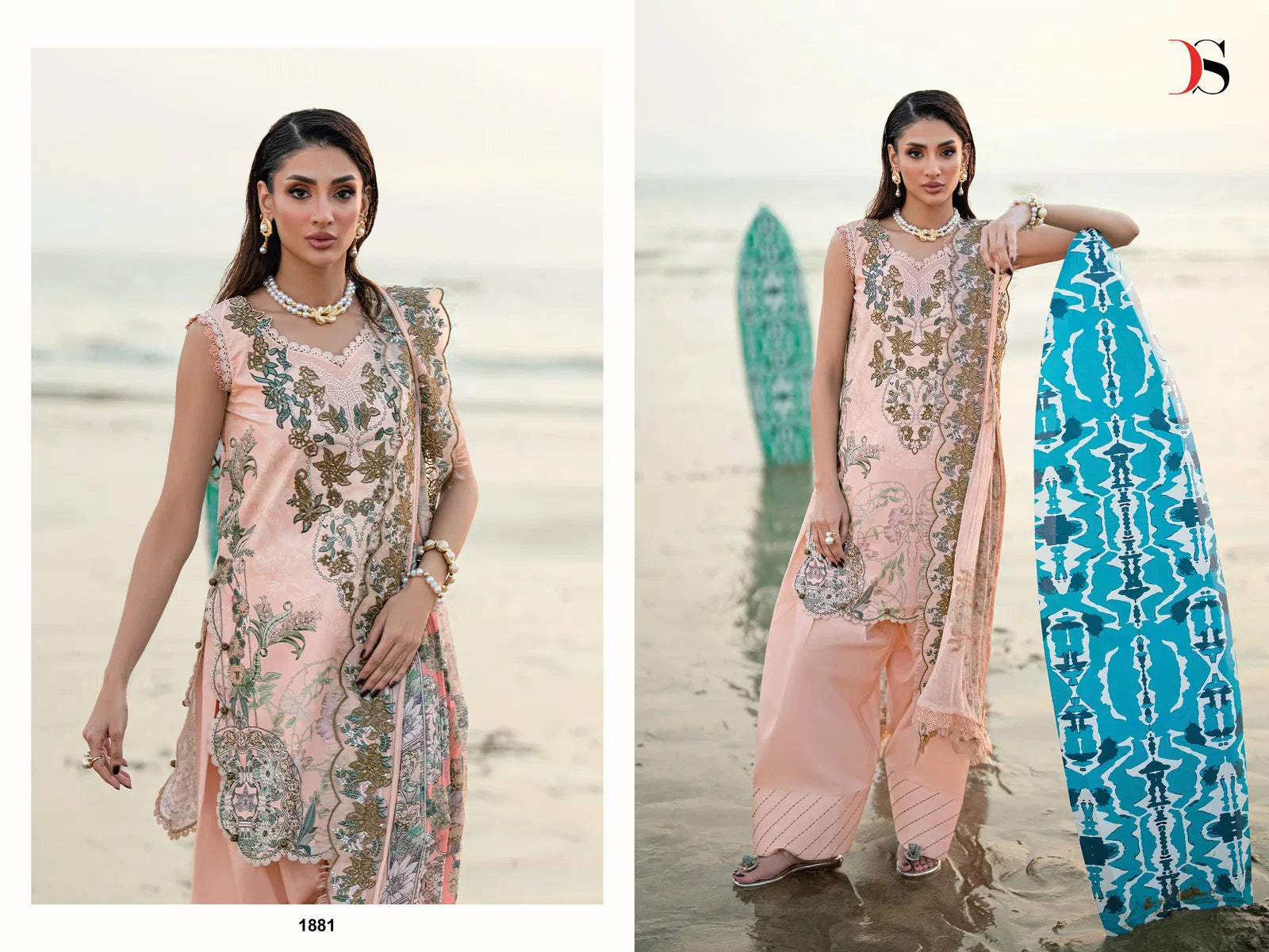 Deepsy Jade Needle Wonder Vol 6 Cotton Dupatta Cotton Embroidered Salwar Kameez