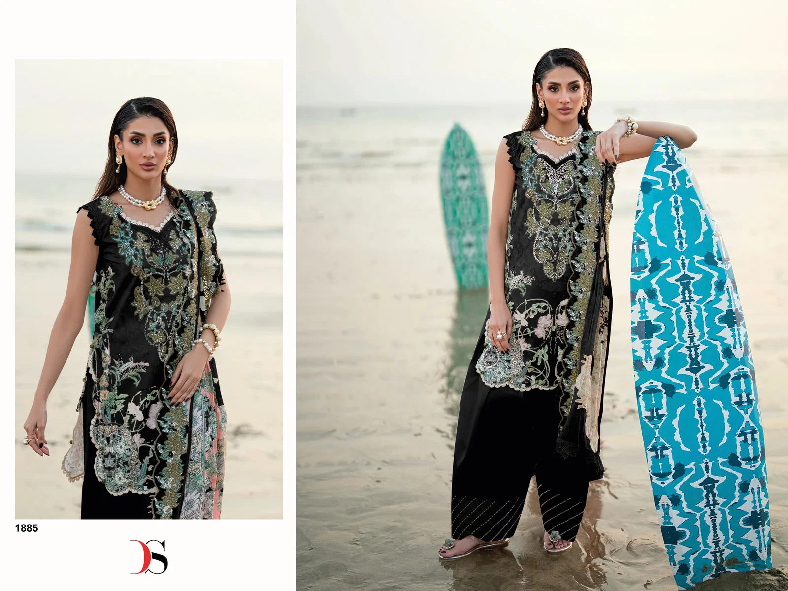 Deepsy Jade Needle Wonder Vol 6 Cotton Dupatta Cotton Embroidered Salwar Kameez