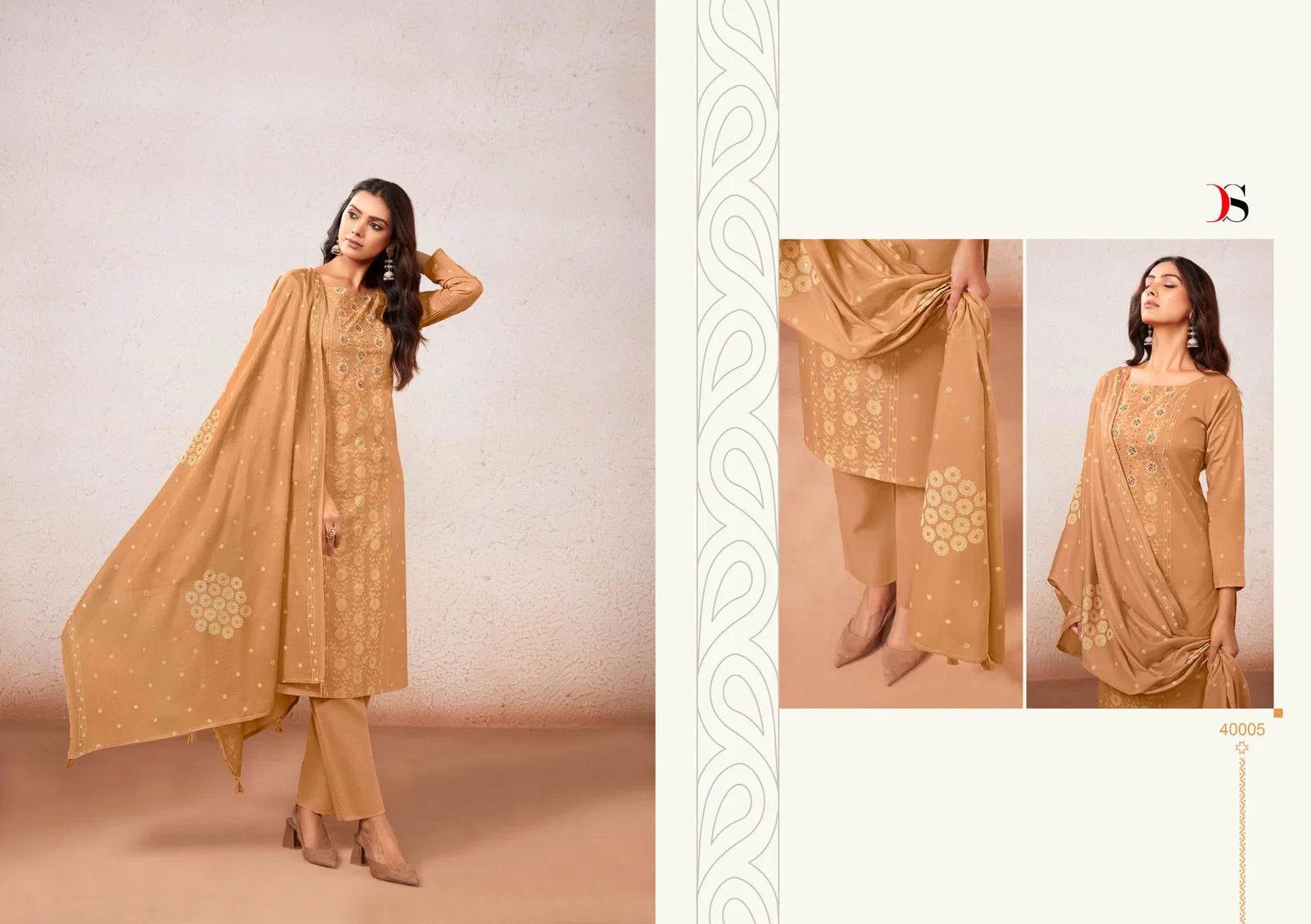 Deepsy Kasti Cotton With Hand Embroidery Work Pakistani Salwar Kameez