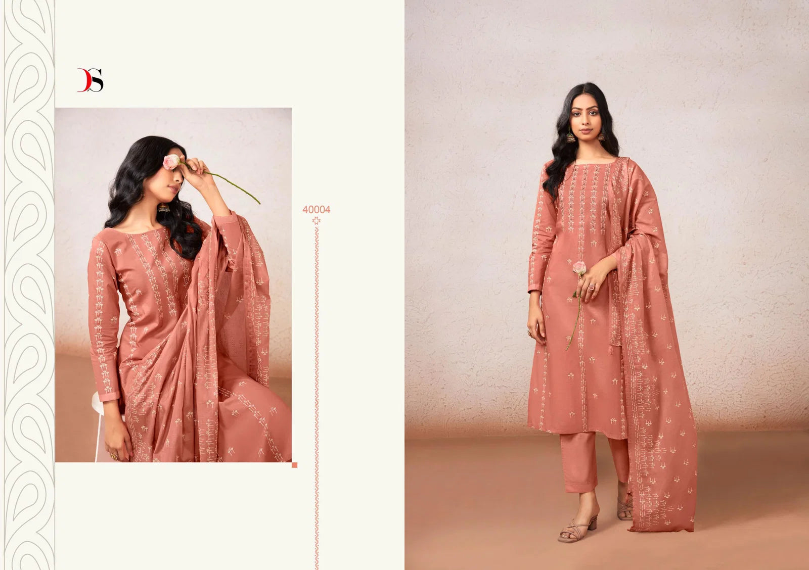 Deepsy Kasti Cotton With Hand Embroidery Work Pakistani Salwar Kameez