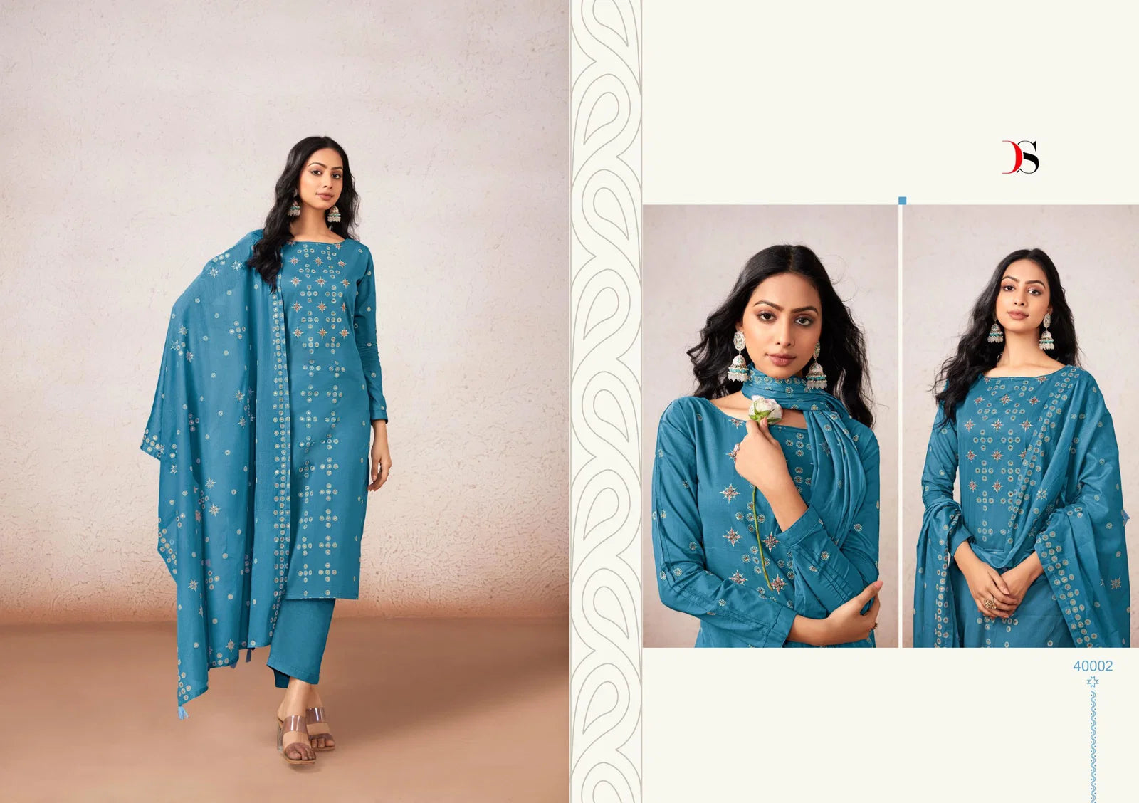 Deepsy Kasti Cotton With Hand Embroidery Work Pakistani Salwar Kameez