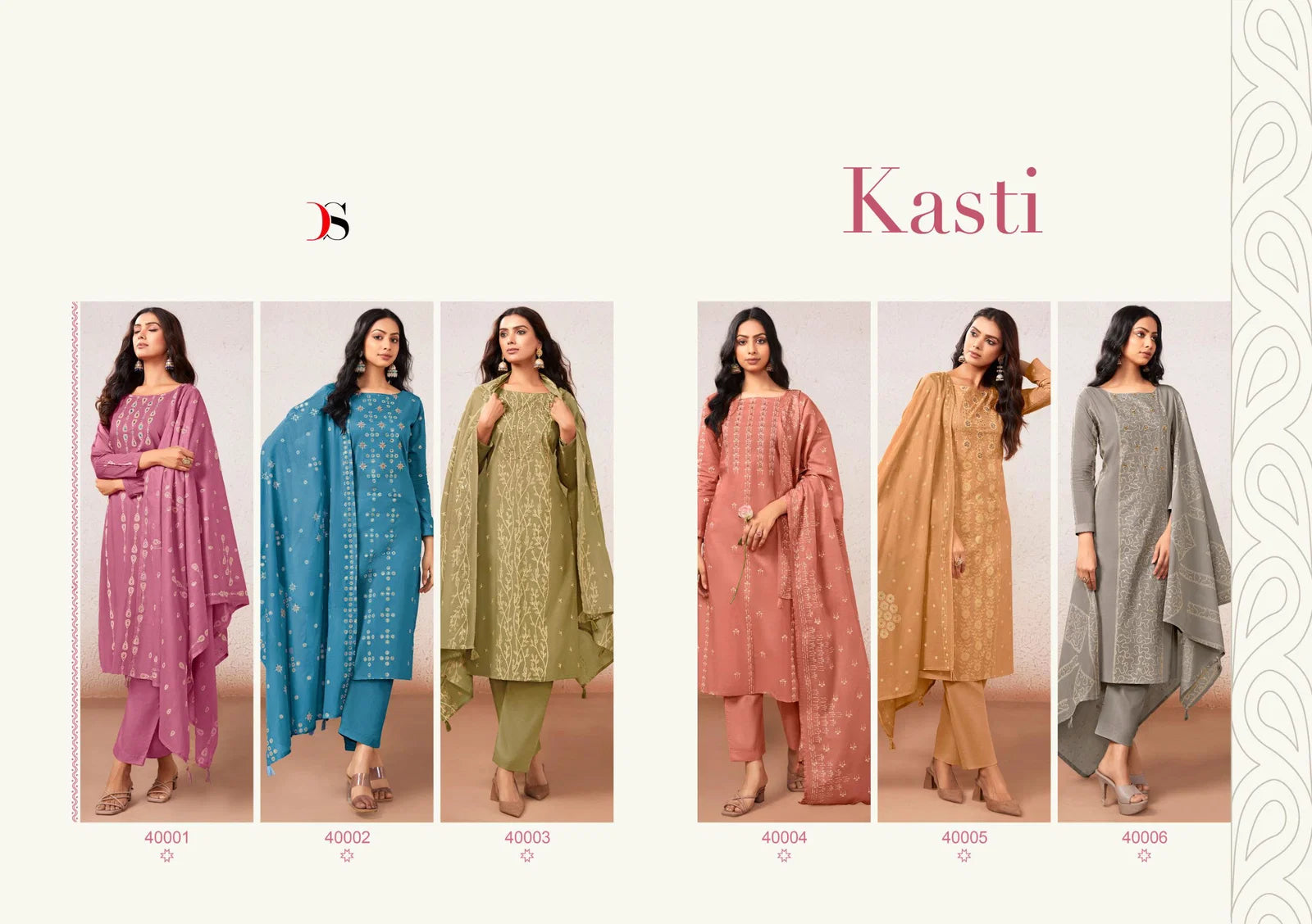 Deepsy Kasti Cotton With Hand Embroidery Work Pakistani Salwar Kameez