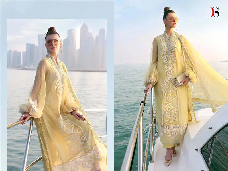 Deepsy Maria B 1911 To 1916 Chiffon Dupatta Cotton Salwar Kameez
