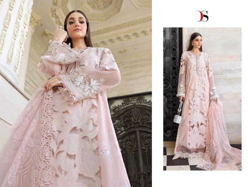Deepsy Maria B 2131 To 2136 Chiffon Dupatta Cotton Embroidered Salwar Kameez