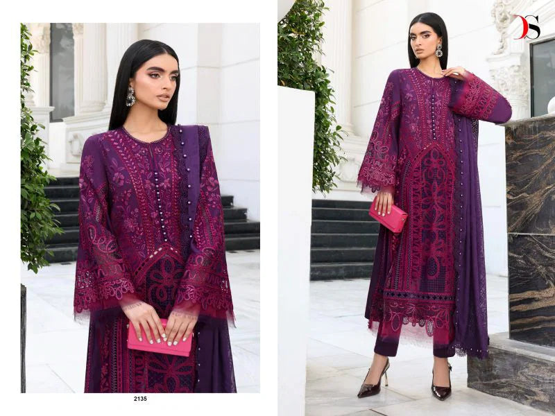 Deepsy Maria B 2131 To 2136 Cotton Dupatta Cotton Embroidered Salwar Kameez