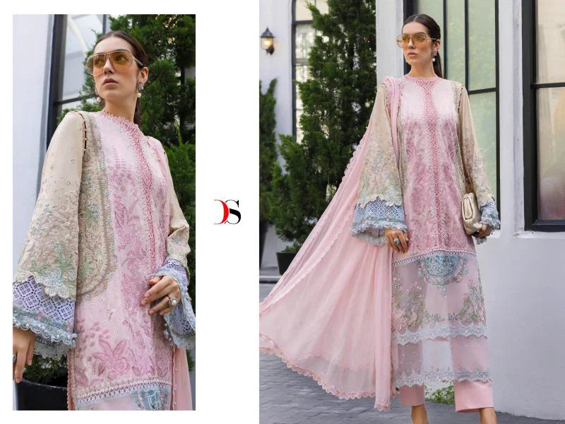 Deepsy Maria B 2131 To 2136 Cotton Dupatta Cotton Embroidered Salwar Kameez