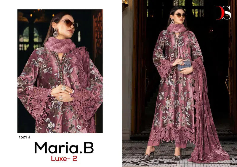 Deepsy Maria B Luxe 1521 Viscose Rayon Embroidery Work Pakistani Salwar Kameez