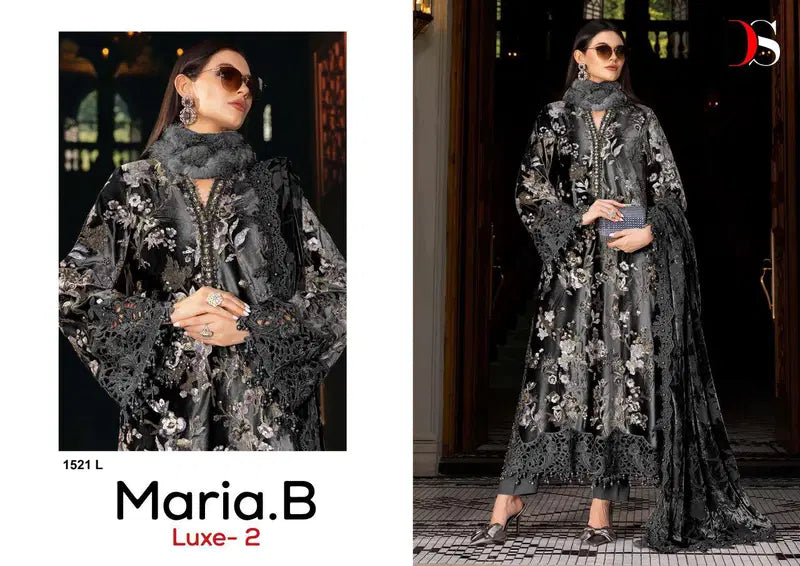 Deepsy Maria B Luxe 1521 Viscose Rayon Embroidery Work Pakistani Salwar Kameez