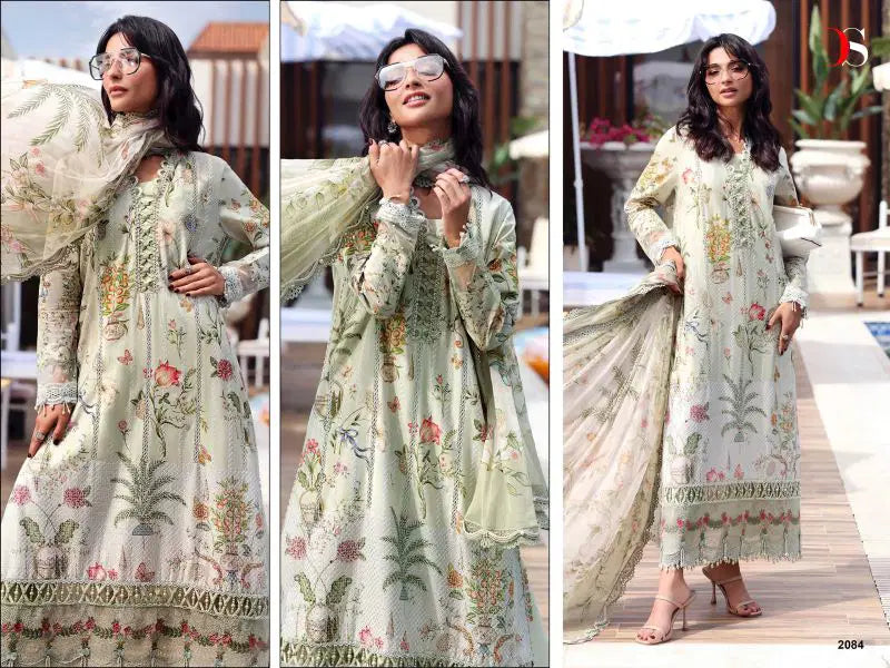 Deepsy Maria B M Print Vol 7 Cotton Dupatta Readymade Cotton Embroidered Salwar Kameez