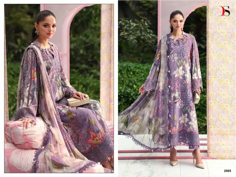 Deepsy Maria B M Print Vol 7 Cotton Dupatta Readymade Cotton Embroidered Salwar Kameez
