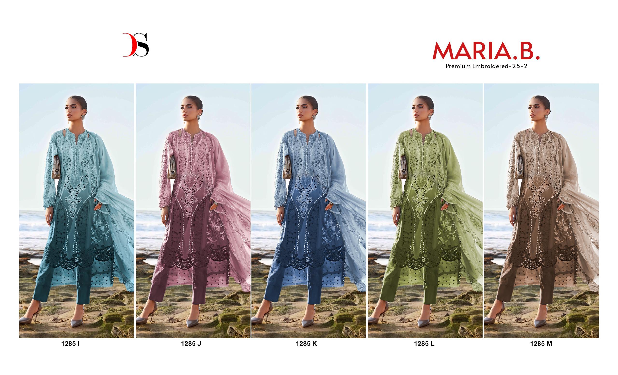 Deepsy Maria B Premium Embroidered 25 Vol 2 New Colors I To M Embroidered Salwar Suit