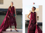 Deepsy Maria B Premium Embroidered Vol 3 Chiffon Dupatta Cotton With Self Embroidered Salwar Kameez
