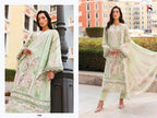 Deepsy Maria B Premium Embroidered Vol 3 Chiffon Dupatta Cotton With Self Embroidered Salwar Kameez