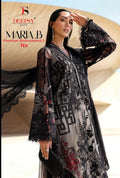 Deepsy Maria B Premium Embroidered Vol 3 Nx Cotton Dupatta Cotton With Self Embroidered Salwar Kameez