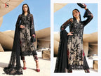 Deepsy Maria B Premium Embroidered Vol 3 Nx Cotton Dupatta Cotton With Self Embroidered Salwar Kameez