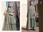 Deepsy Maria B Premium Embroidered Vol 4 Chiffon Dupatta Cotton With Self Embroidered Salwar Kameez