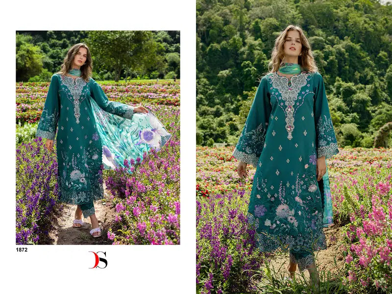 Deepsy Mushq 2 Lawn Cotton Dupatta Cotton Embroidered Salwar Kameez Collection
