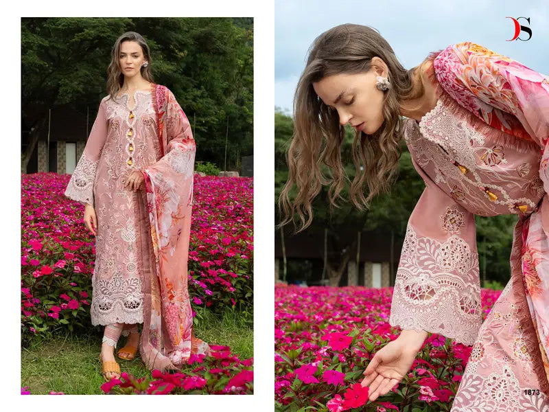Deepsy Mushq 2 Lawn Cotton Dupatta Cotton Embroidered Salwar Kameez Collection