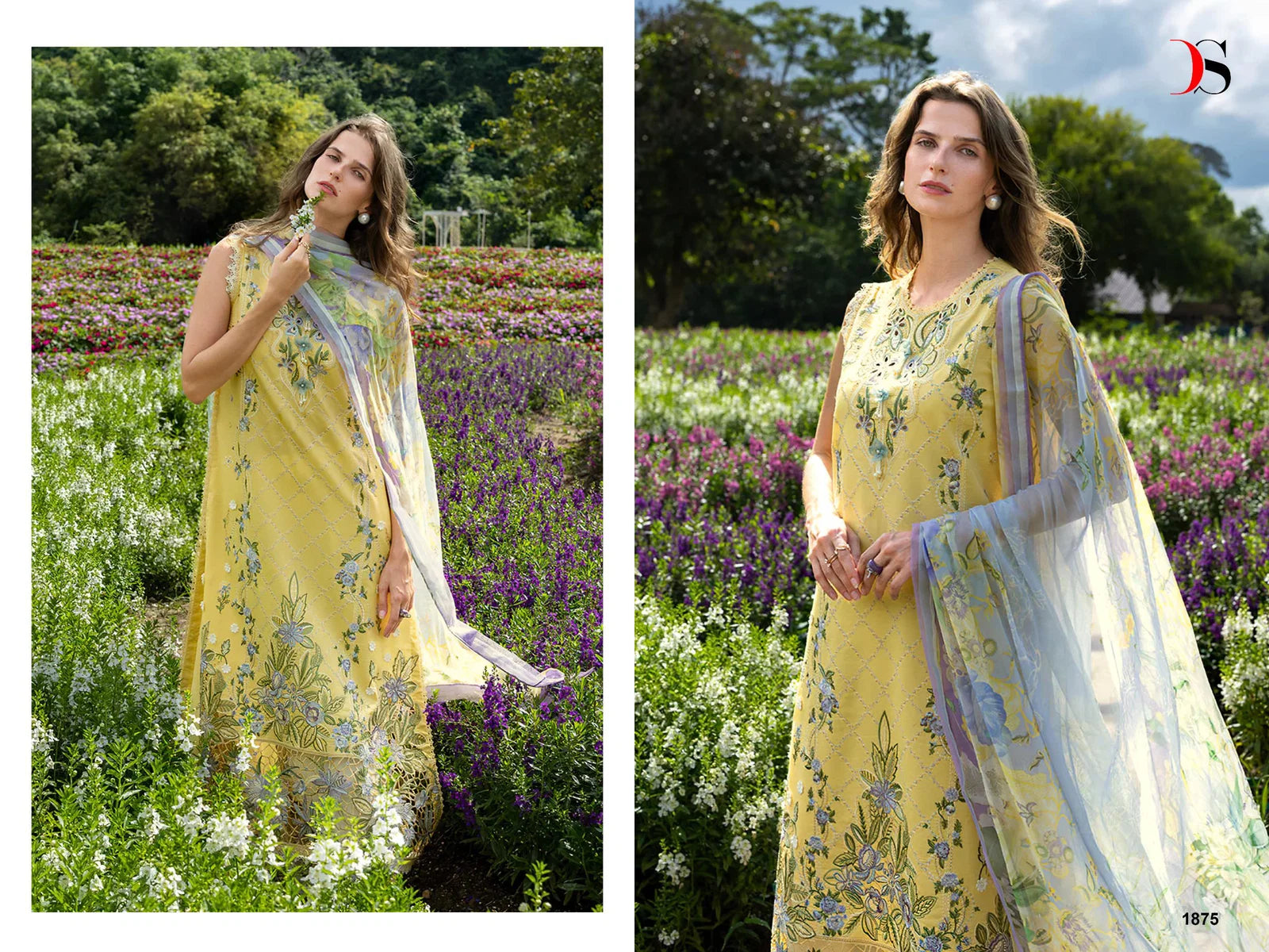 Deepsy Mushq 2 Lawn Cotton Dupatta Cotton Embroidered Salwar Kameez Collection