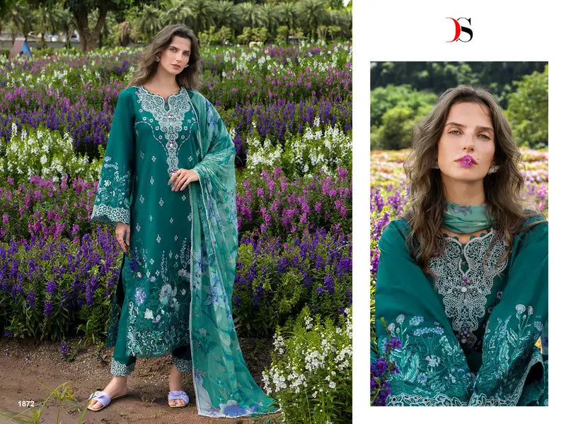 Deepsy Mushq 2 Lawn Cotton Dupatta Cotton Embroidered Salwar Kameez Collection