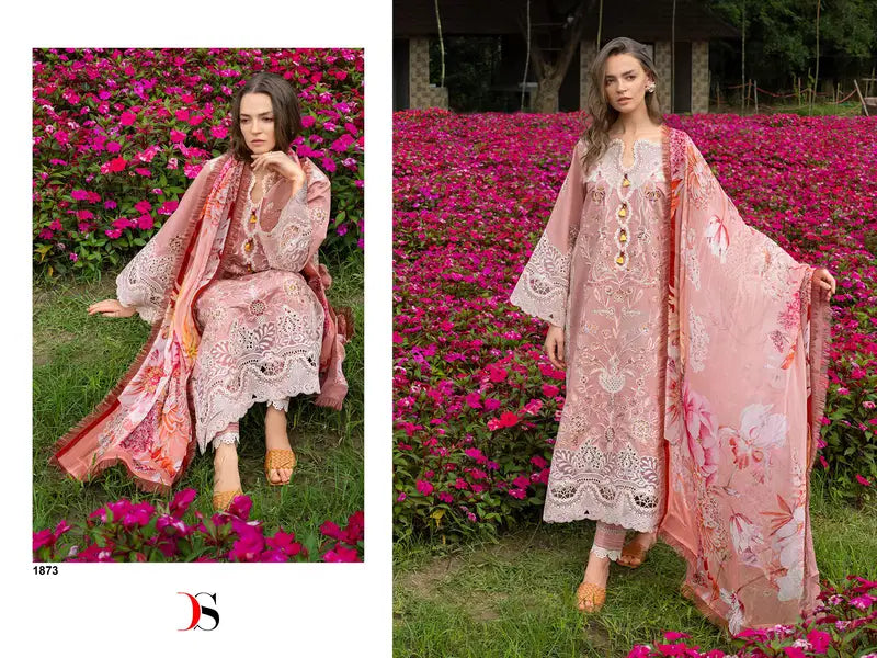 Deepsy Mushq 2 Lawn Cotton Dupatta Cotton Embroidered Salwar Kameez Collection