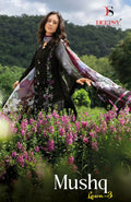 Deepsy Mushq Vol 3 Lawn Chiffon Dupatta Cotton Embroidered Salwar Kameez