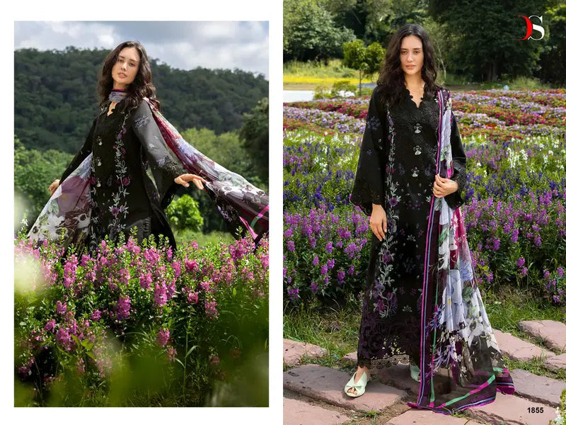 Deepsy Mushq Vol 3 Lawn Cotton Dupatta Cotton Embroidered Salwar Kameez