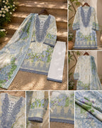 Deepsy R 1892 Chiffon Dupatta Cotton Embroidered Salwar Kameez Collection
