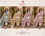 Deepsy R 1892 Chiffon Dupatta Cotton Embroidered Salwar Kameez Collection