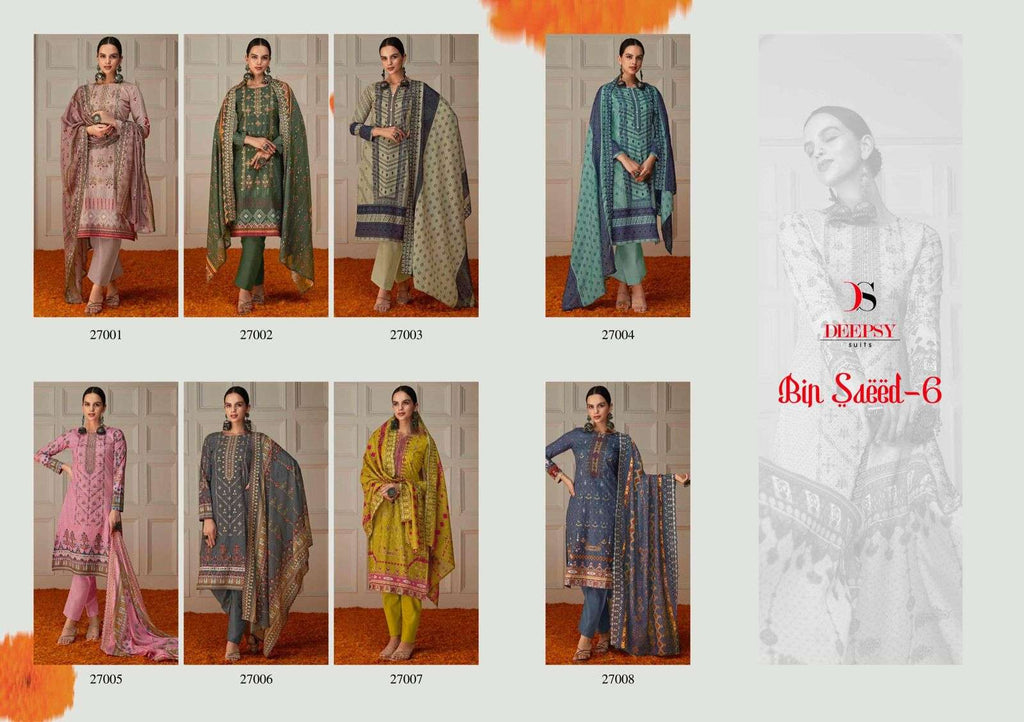 DEEPSY SUITS BIN SAEED VOL 6 COTTON EMBROIDERY SUIT