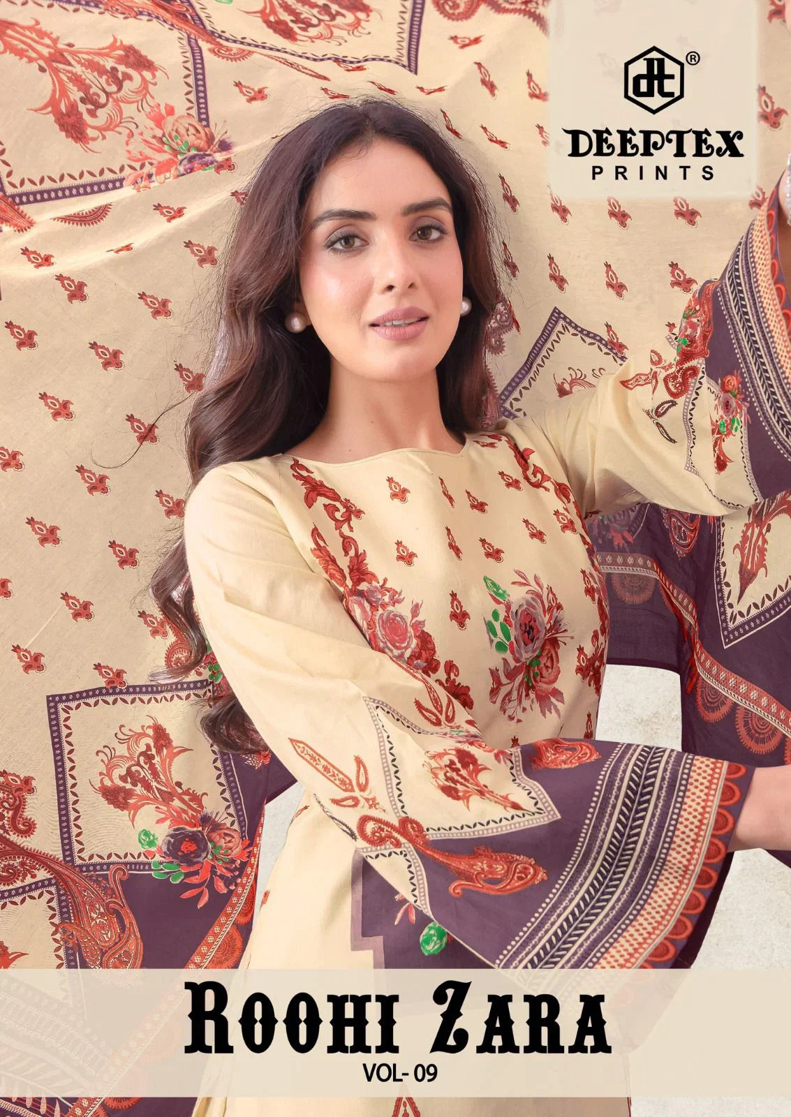 Deeptex Roohi Zara Vol 9 Readymade Cotton Karachi Kurti Pant With Dupatta