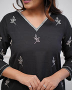 Dhruvi 451 Cotton Embroidery Kurti With Bottom Collection