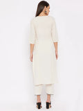 Dhruvi 454 Cotton Embroidery Kurti With Bottom Collection