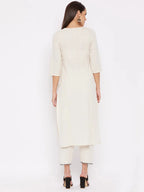 Dhruvi 454 Cotton Embroidery Kurti With Bottom Collection