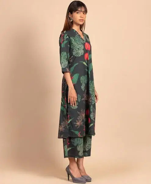 Dhruvi 455 Viscose Printed Kurti With Bottom Collection