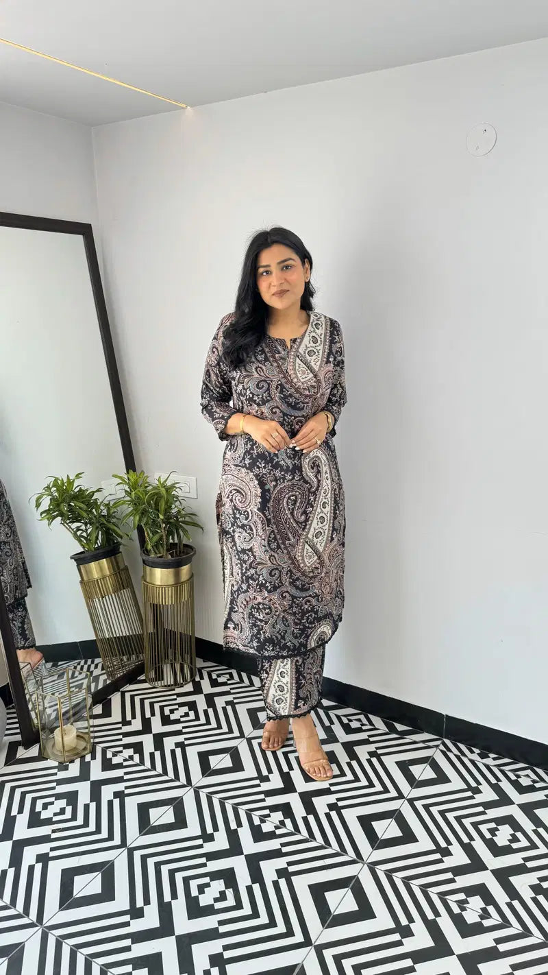 Dhruvi 457 Viscose Printed Kurti With Bottom Collection