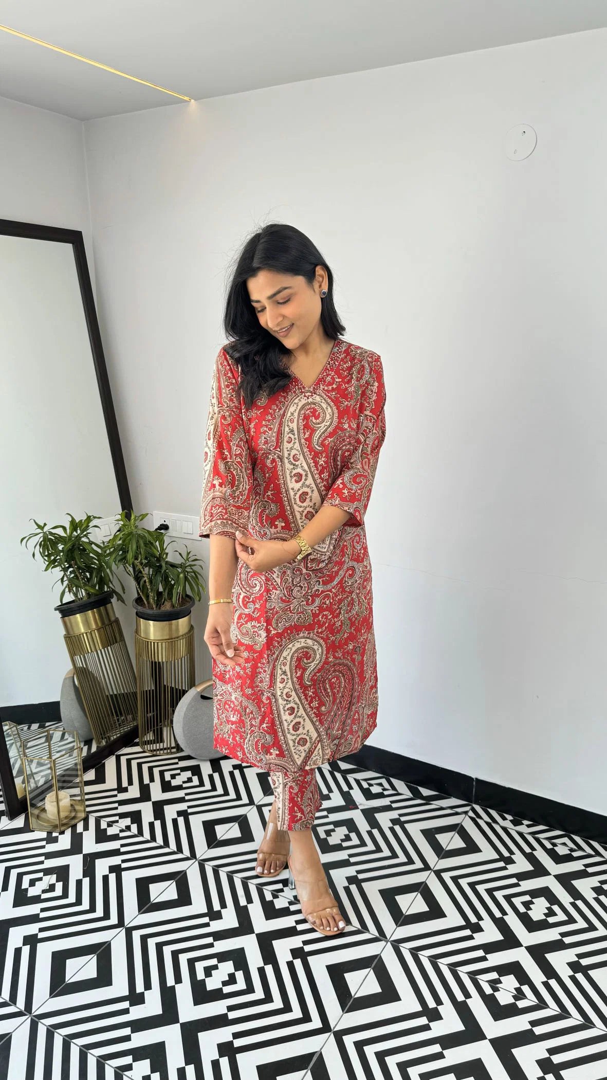 Dhruvi 458 Viscose Printed Kurti With Bottom Collection