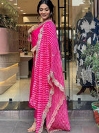 Dhruvi 484 And 485 Chanderi Embroidery Kurti With Bottom Dupatta Collection
