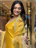 Dhruvi 484 And 485 Chanderi Embroidery Kurti With Bottom Dupatta Collection