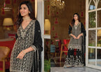 Eba Nayaab Black And White Chinon Embroidered Salwar Suits