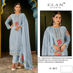 Elan E 01 Chiffon Embroidered Salwar Kameez
