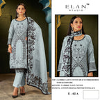 Elan E 02 A To D Cambric Cotton Embroidered Salwar Kameez